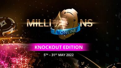 Ne zamudite milijonskega turnirja MILLIONS Online Knockout! 3 party knockout