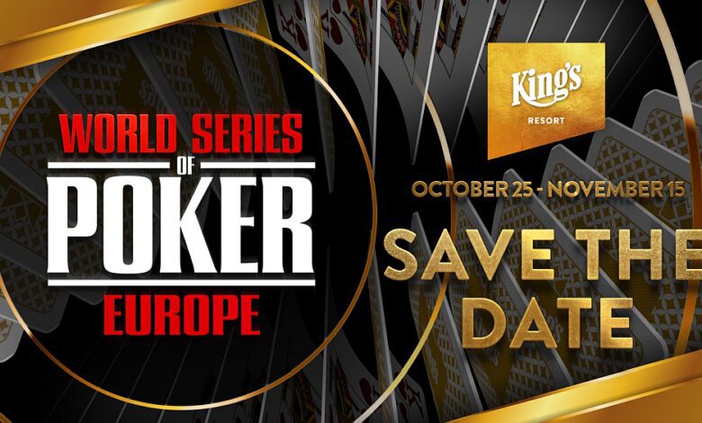 Ali veste katerih 3 WSOP-Europe turnirjev letos res NE SMETE zamuditi? 1 WSOP-E