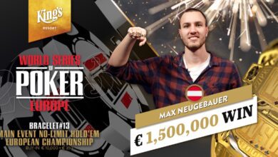 Bivši košarkar ugnal vso konkurenco na Glavnem turnirju WSOP-Europe! 22 max neugebauer wsope
