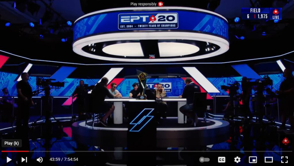 Stephen Song prvo ime Glavnega turnirja EPT Barcelona! 4 Poker slovenija