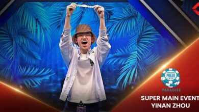 Kitajec Zhou prvo ime Glavnega turnirja WSOP Paradise 30 WSOP-Paradise