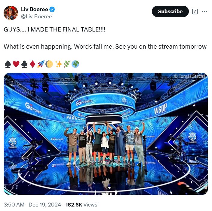 Kitajec Zhou prvo ime Glavnega turnirja WSOP Paradise 4 Poker slovenija