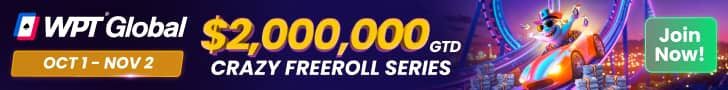 WPT 2.000.000$ Crazy Freeroll serija je nazaj 2 Poker slovenija