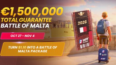 Začni svojo pot na WPT Battle of Malta že od 1,10$! 2 WPT Malta