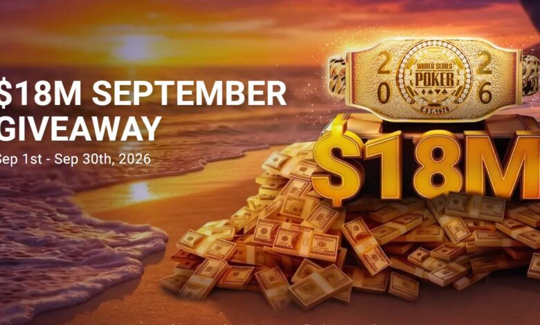 GGPoker septembra deli 18 milijonov dolarjev! 1 GGpoker september